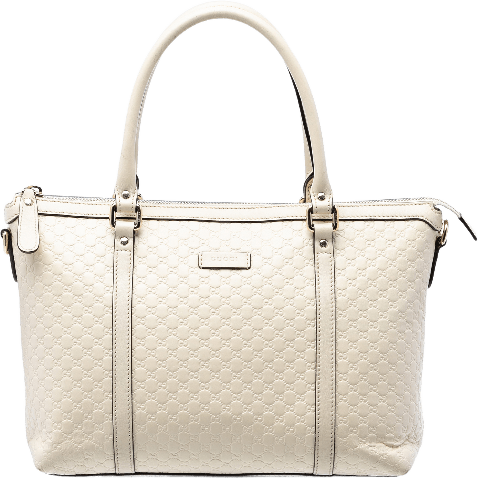 Gucci Small Microguccissima Joy Satchel, från Luxclusif, i färgen white.