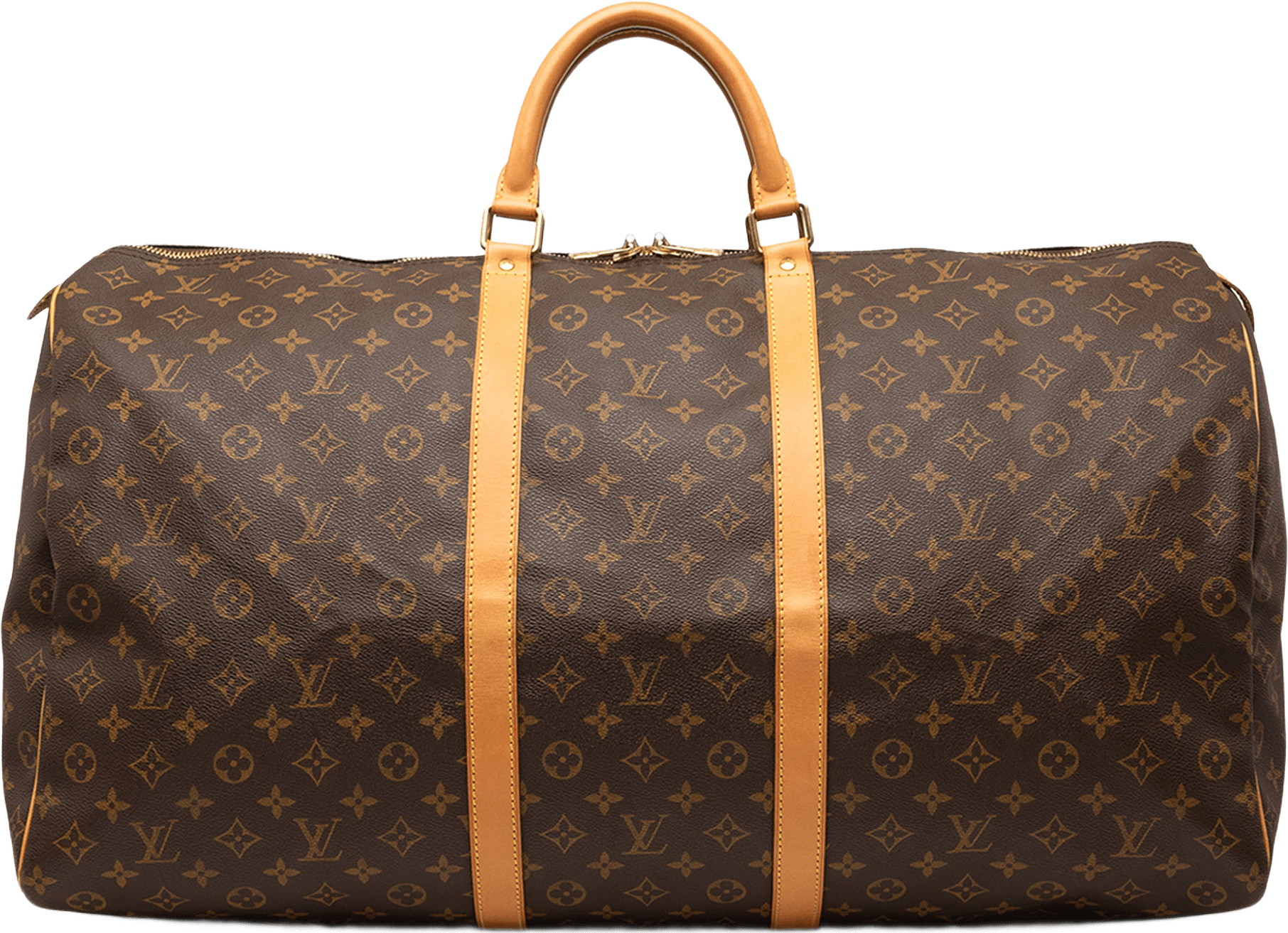 Louis Vuitton Monogram Keepall 60, från Luxclusif, i färgen brun.