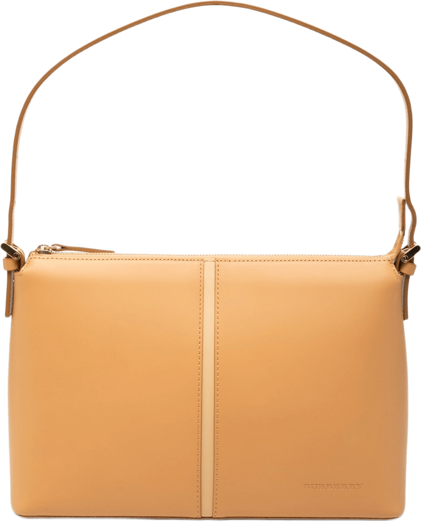 Burberry Leather Shoulder Bag, från Luxclusif, i färgen beige.