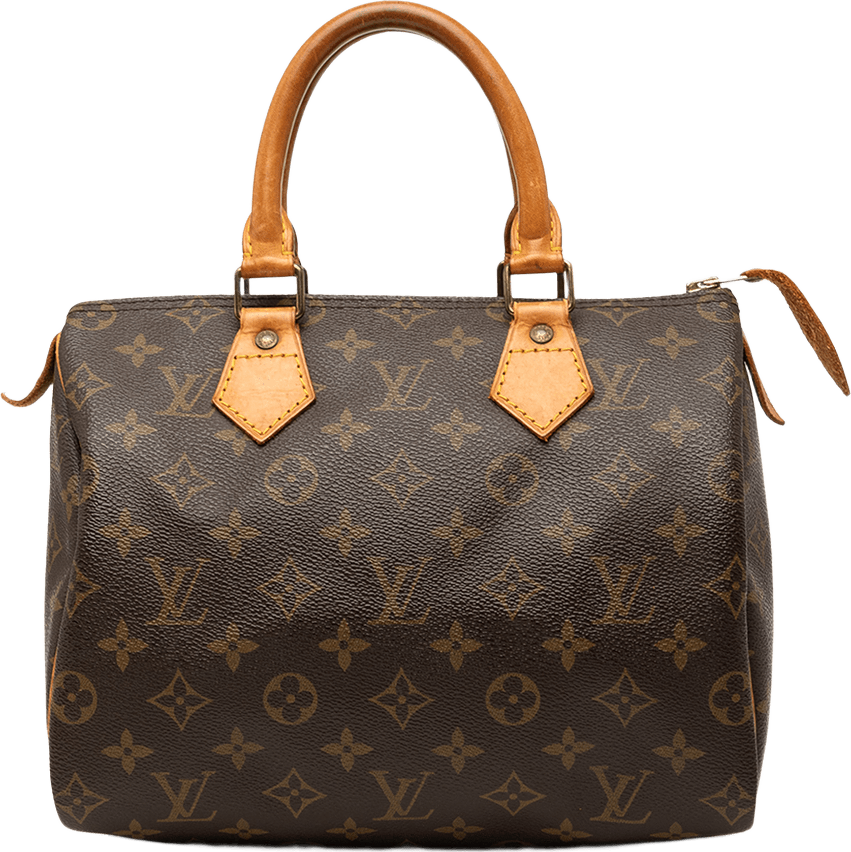 Louis Vuitton Monogram Speedy 25, från Luxclusif, i färgen brun.