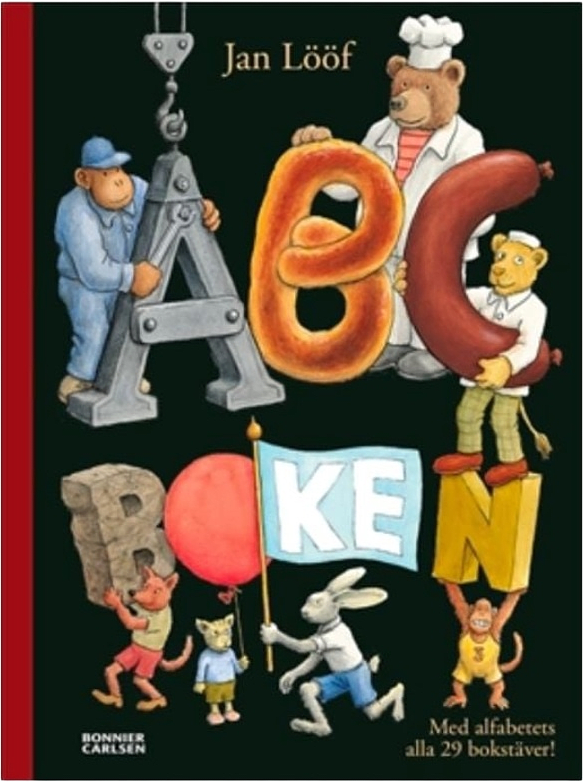 Abc-boken, från Bonnier, i färgen svart.