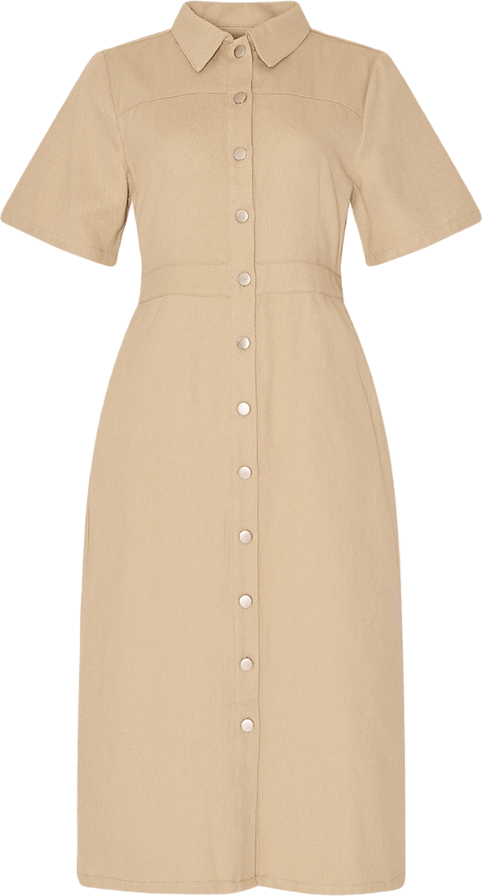 Benita Long Dress - Oyster, från Noella, i färgen oyster.