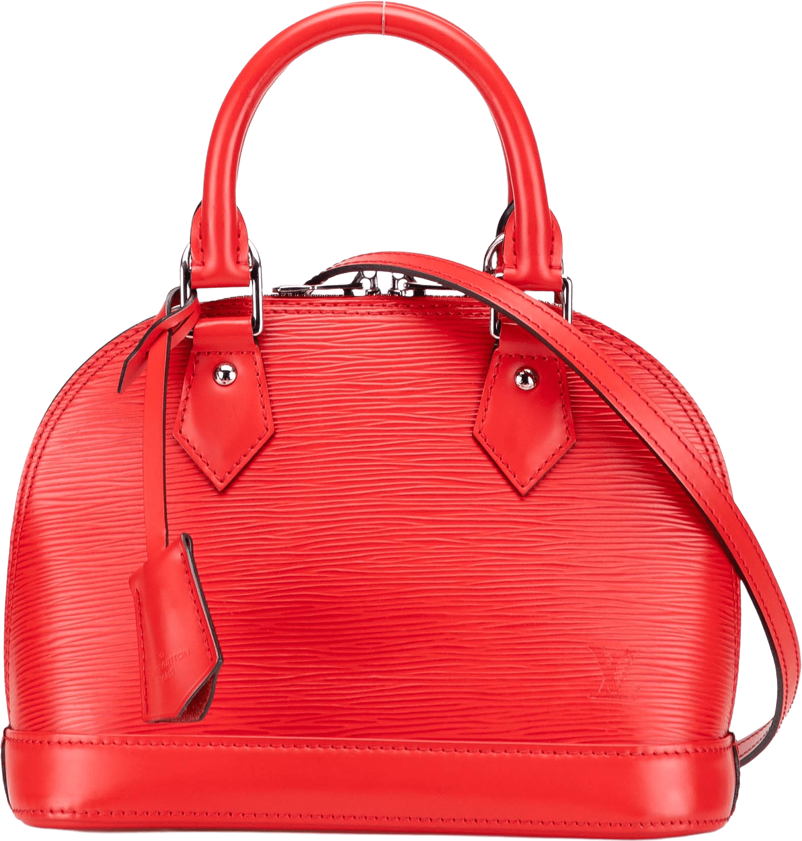 Louis Vuitton Epi Alma Bb, från Luxclusif, i färgen red.