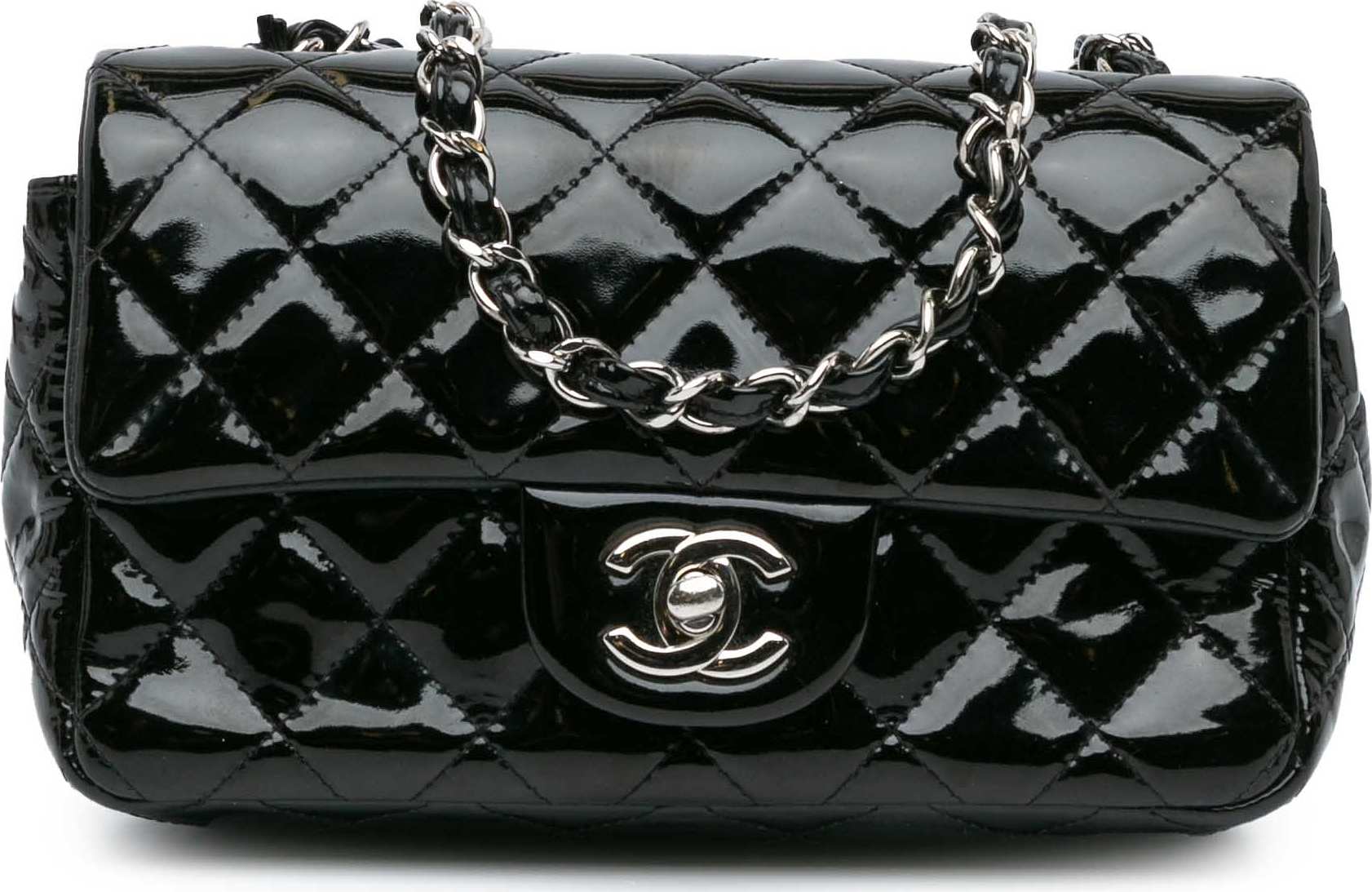 Chanel Mini Rectangular Classic Patent Single Flap