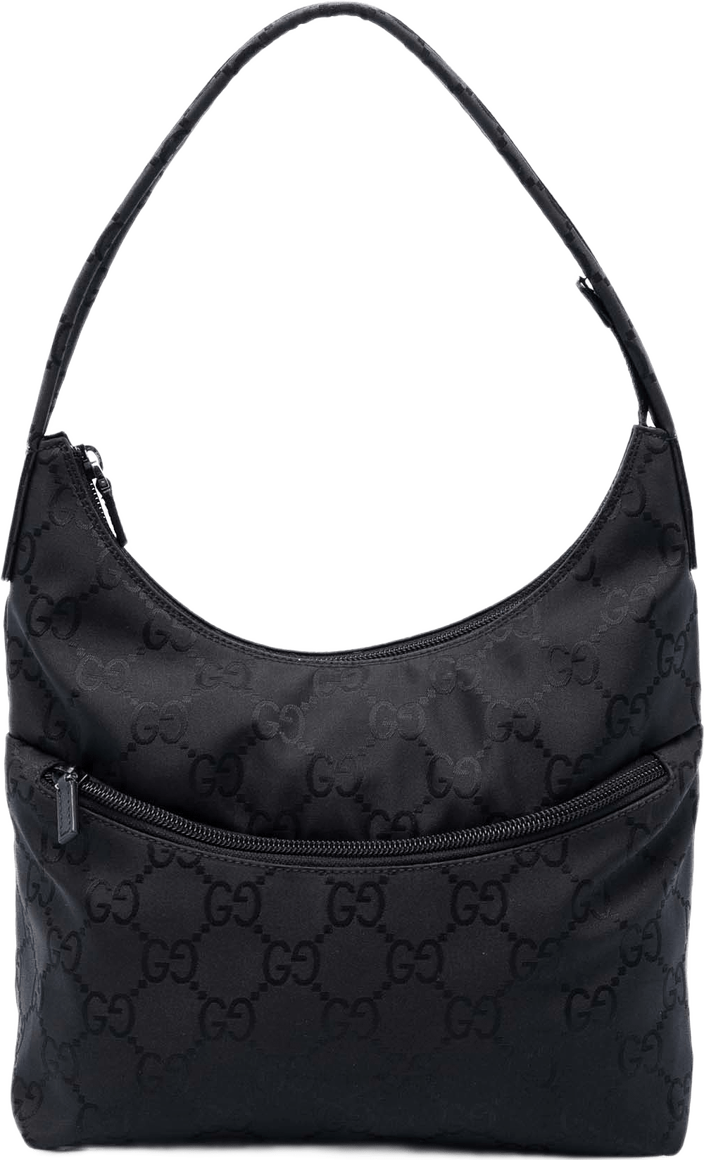 Gucci Gg Nylon Shoulder Bag, från Luxclusif, i färgen black.