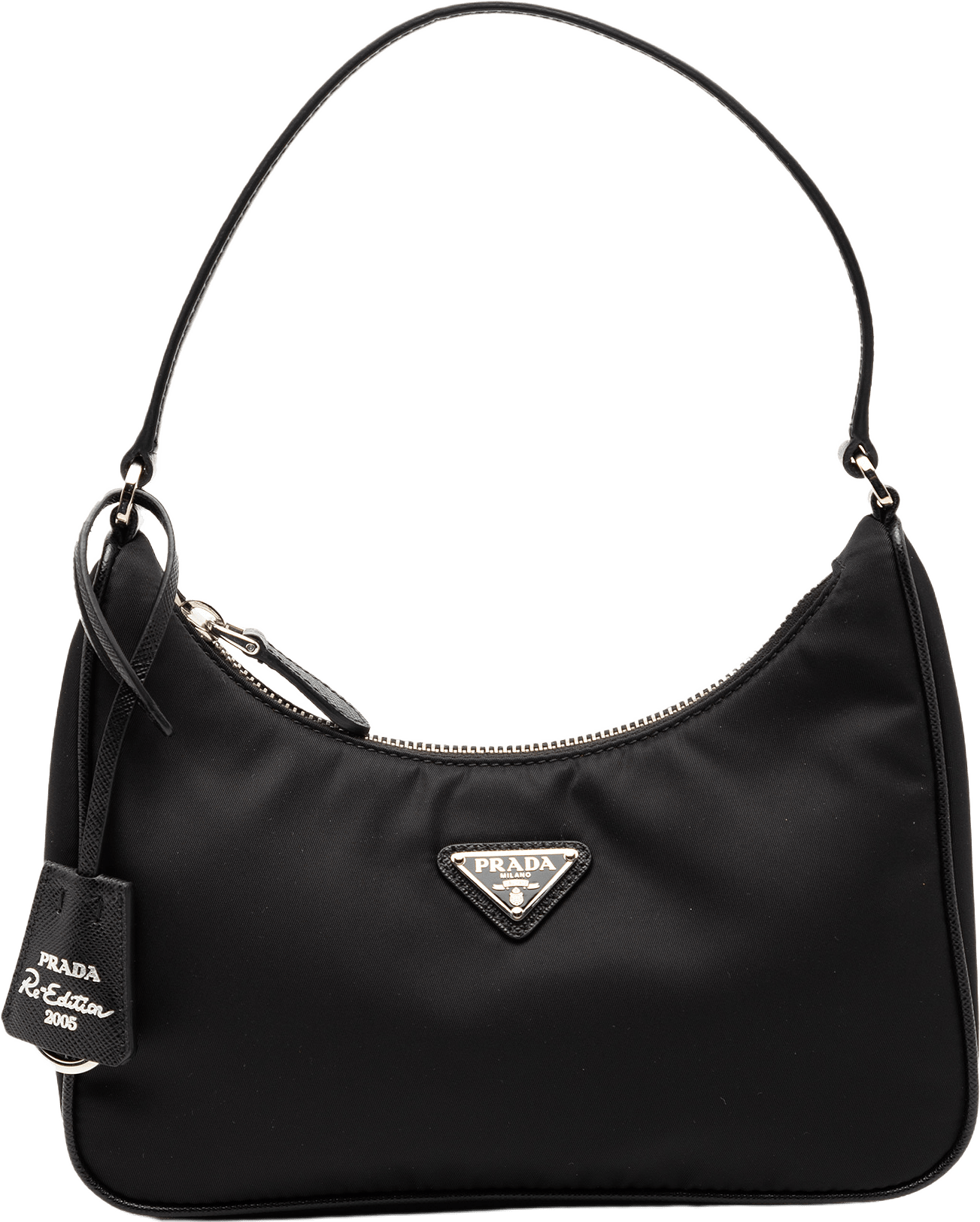 Prada Re Nylon Re Edition 2005 Shoulder Bag, från Luxclusif, i färgen black.