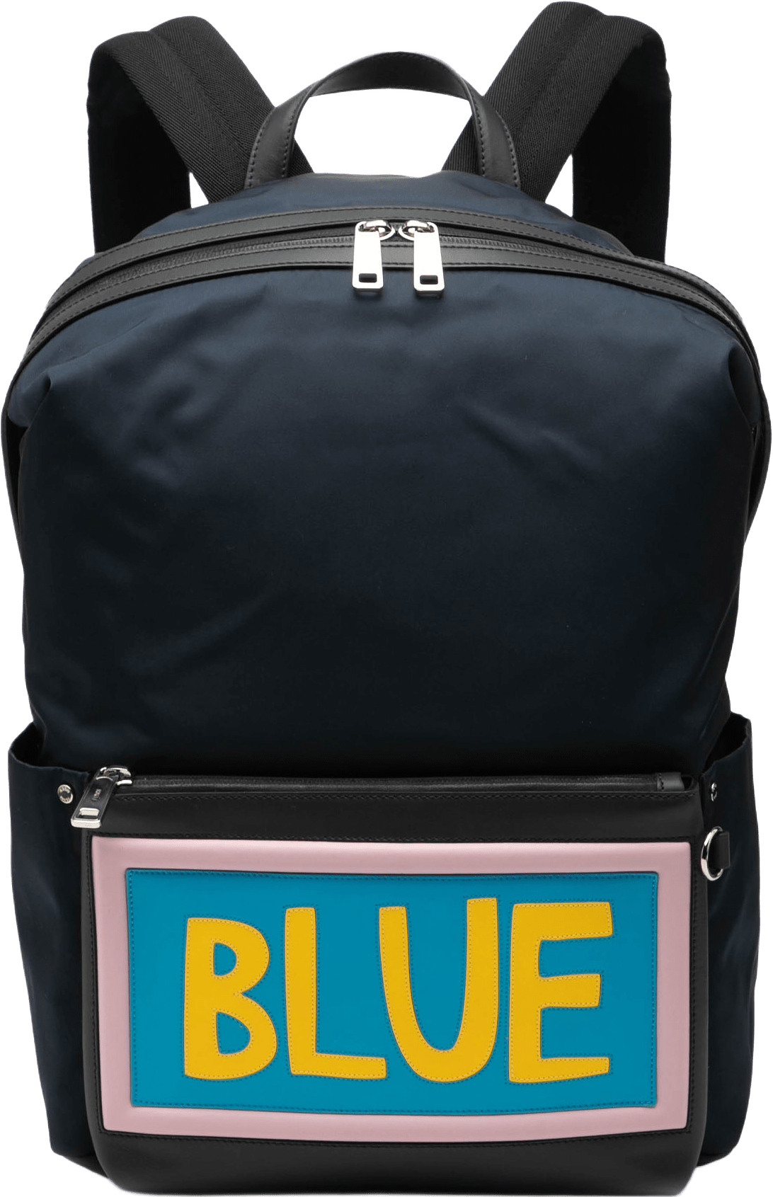 Fendi Nylon Vocabulary Blue Backpack, från Luxclusif, i färgen navy.