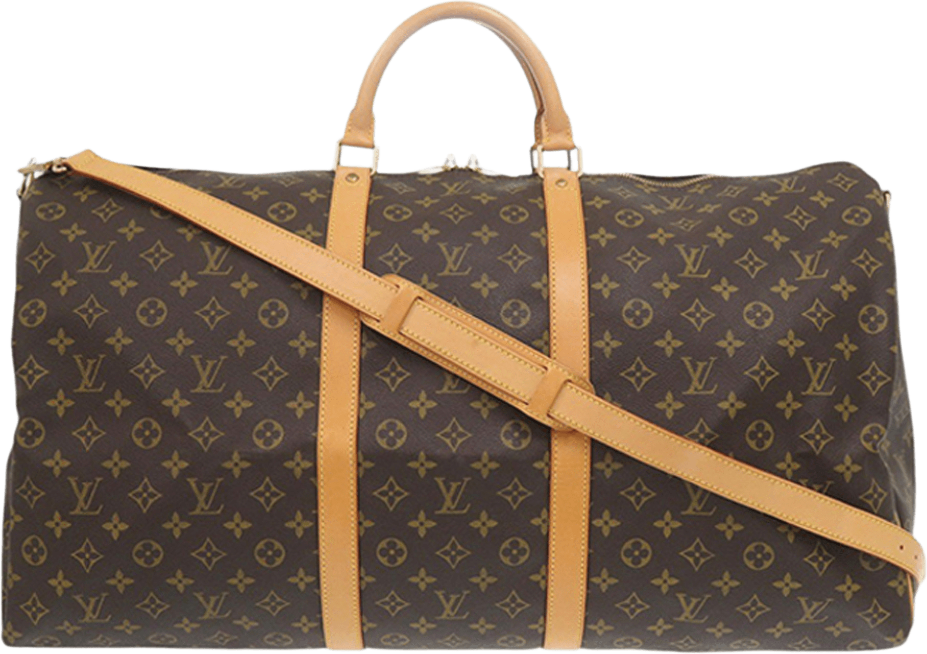 Louis Vuitton Monogram Keepall Bandouliere 60, från Luxclusif, i färgen brown.