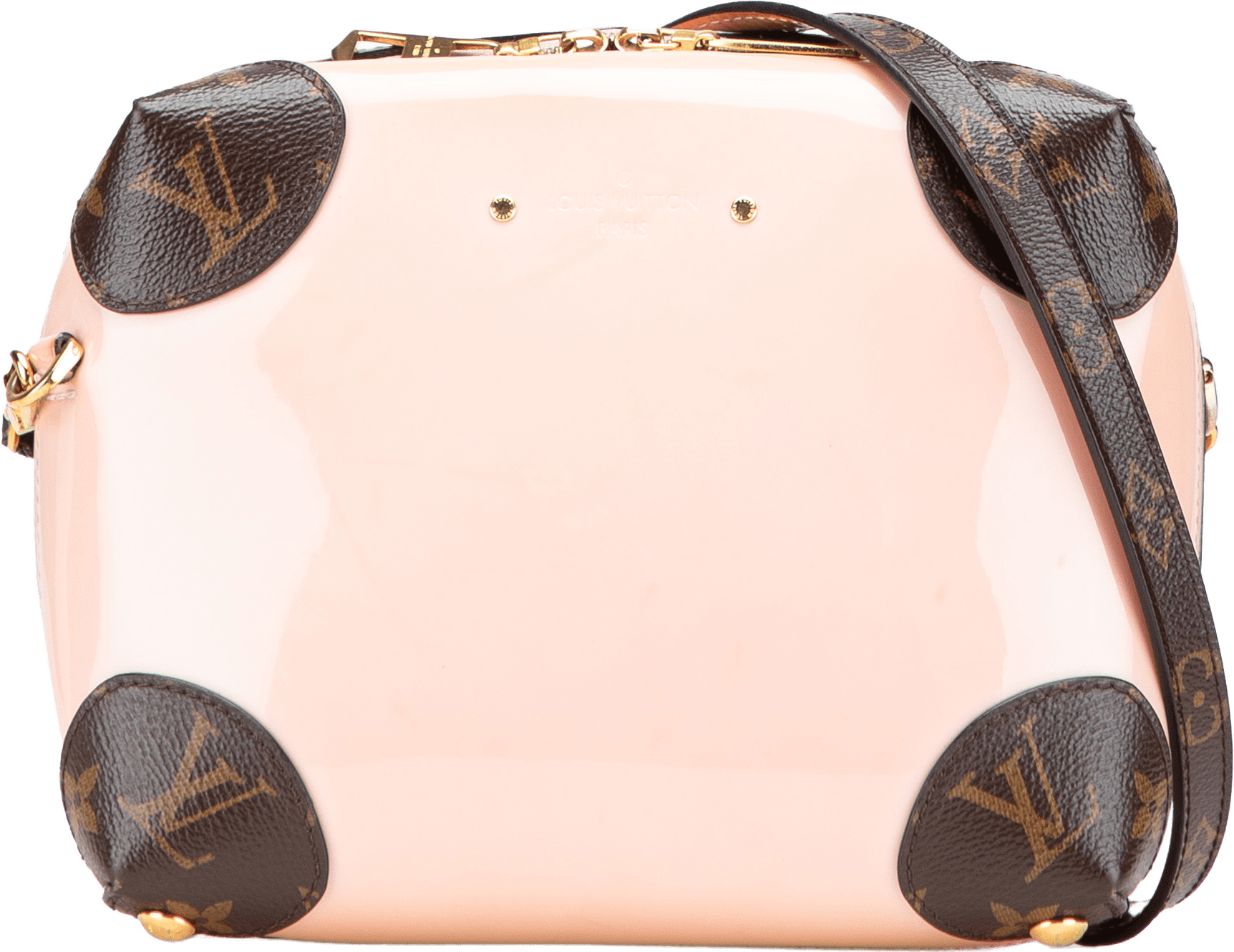 Louis Vuitton Vernis Miroir Venice, från Luxclusif, i färgen light pink.