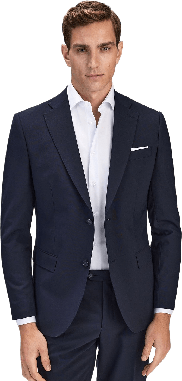 Single Breasted Wool Jacket Ares, från John Henric, i färgen dark blue.