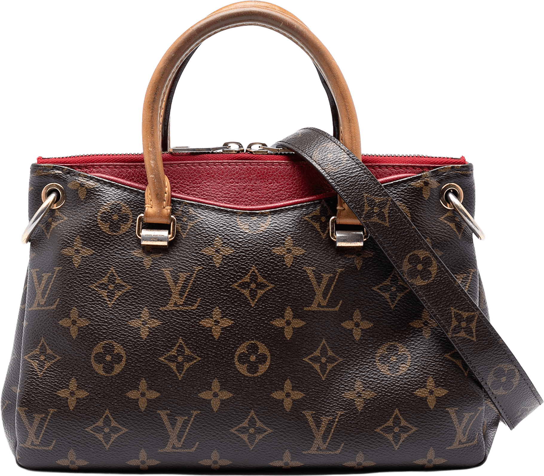 Louis Vuitton Monogram Pallas Bb, från Luxclusif, i färgen brown.