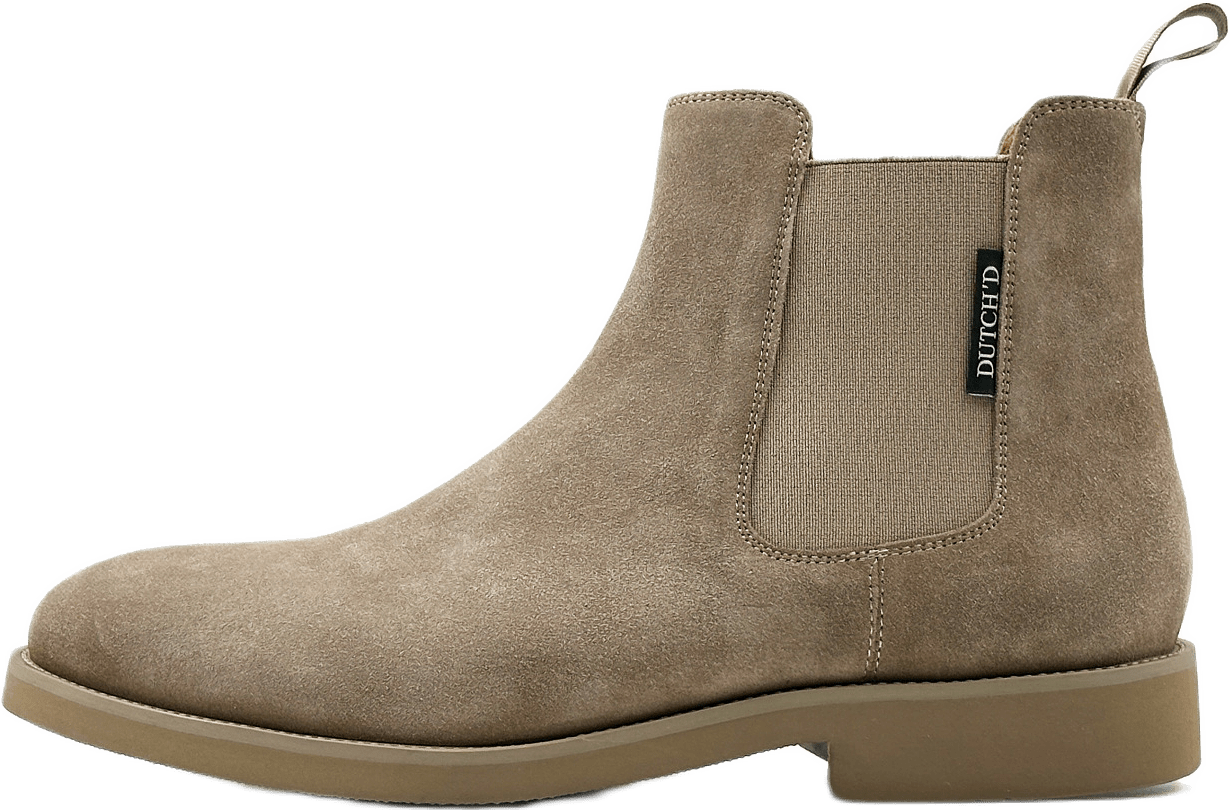 Chelsea Boot Beige, från DUTCH’D, i färgen beige.