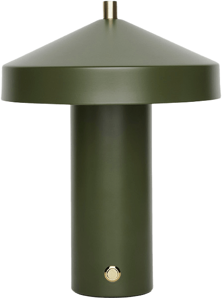 Hatto Table Lamp Led (eu), från OYOY Living, i färgen olive.