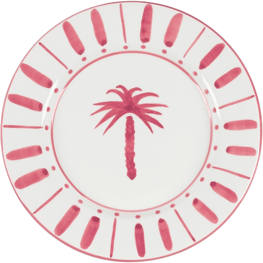 Cannes Assiett - 22 Cm, från Pick A Poppy, i färgen dark pink.