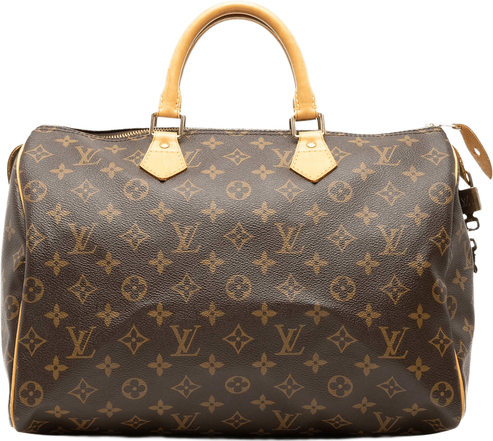 Louis Vuitton Monogram Speedy 35, från Luxclusif, i färgen brun.