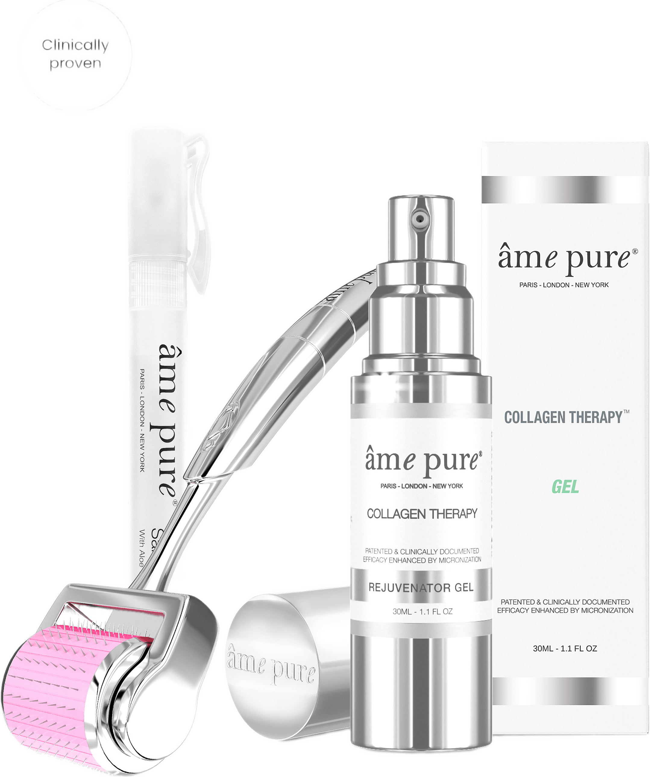 Cit Face Roller Basic Kit, från Âme Pure, i färgen silver.
