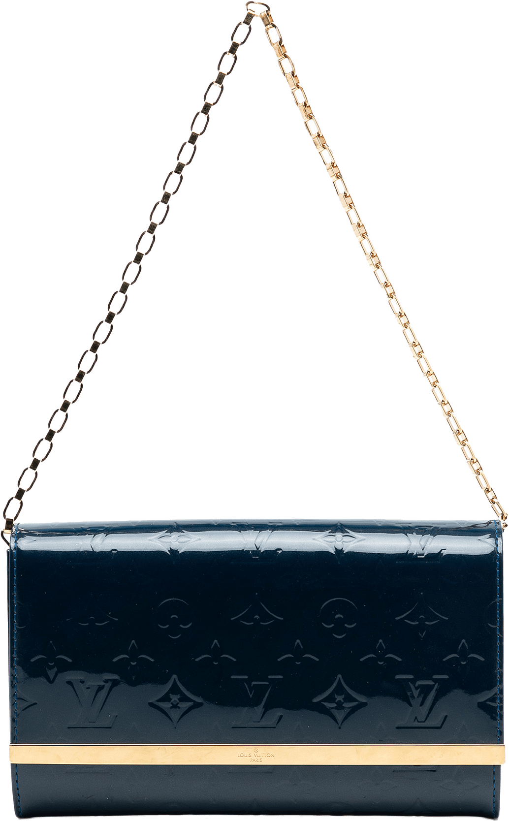 Louis Vuitton Monogram Vernis Ana, från Luxclusif, i färgen navy.
