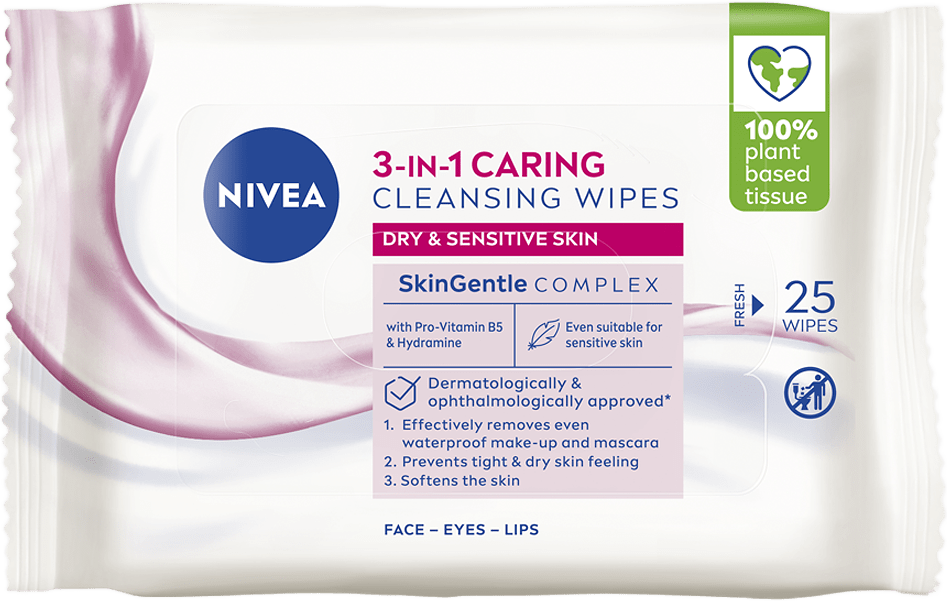 Ansiktsservetter Gentle Cleansing Wipes 25 st NIVEA