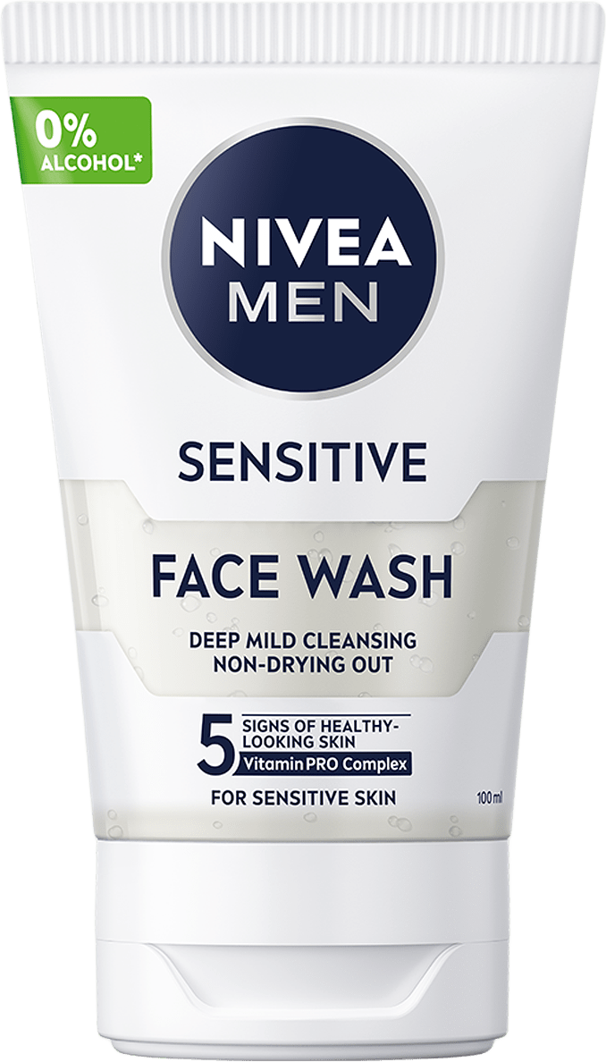 Ansiktsrengöring Sensitive Face Wash 100 ml NIVEA MEN, från NIVEA.