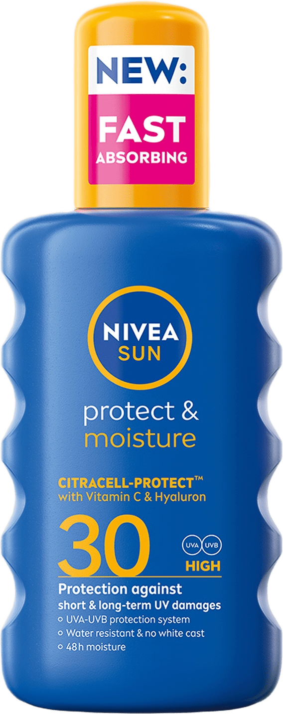 Solskydd spray Protect & Moisture Sun Spray SPF30 200 ml NIVEA SUN