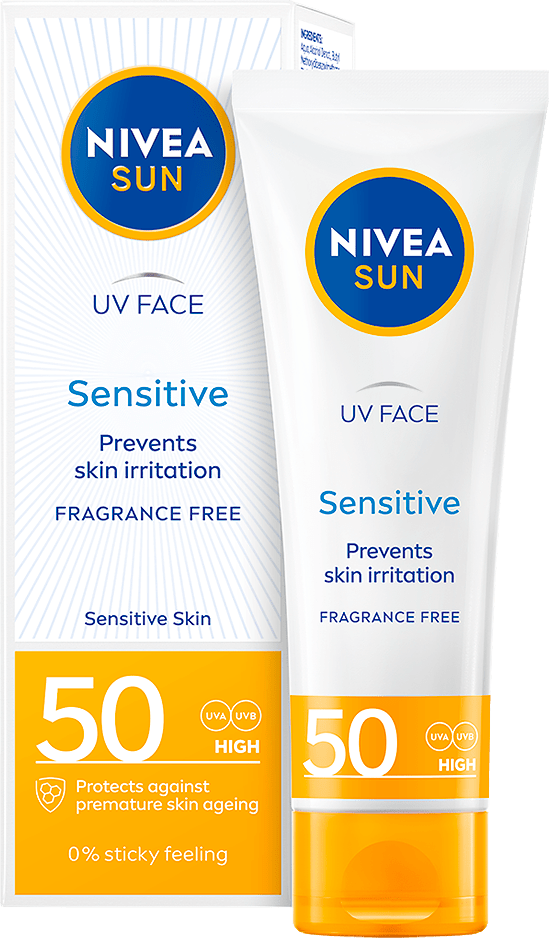 UV Face Sensitive Cream SPF 50, från NIVEA.