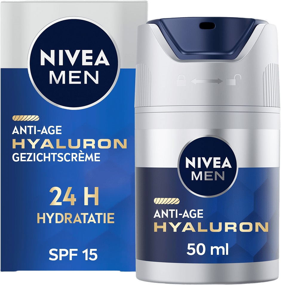 Ansiktskräm Anti Age Hyaluron Face Cream 50 ml NIVEA MEN, från NIVEA.