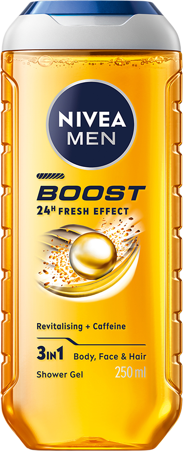 Duschtvål Boost Shower Gel 250 ml NIVEA MEN, från NIVEA.