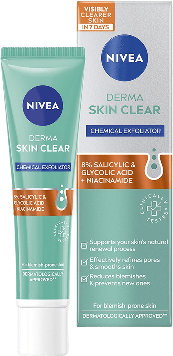 Peeling Ansikte Derma Skin Clear Night Exfoliator 40 ml NIVEA