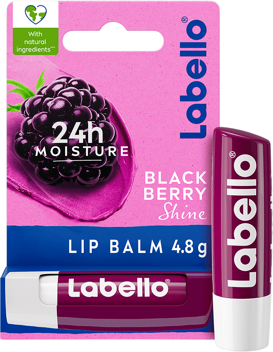Läppbalsam Labello Lip Balm 4,8g, från Labello, i färgen Blackberry Shine.