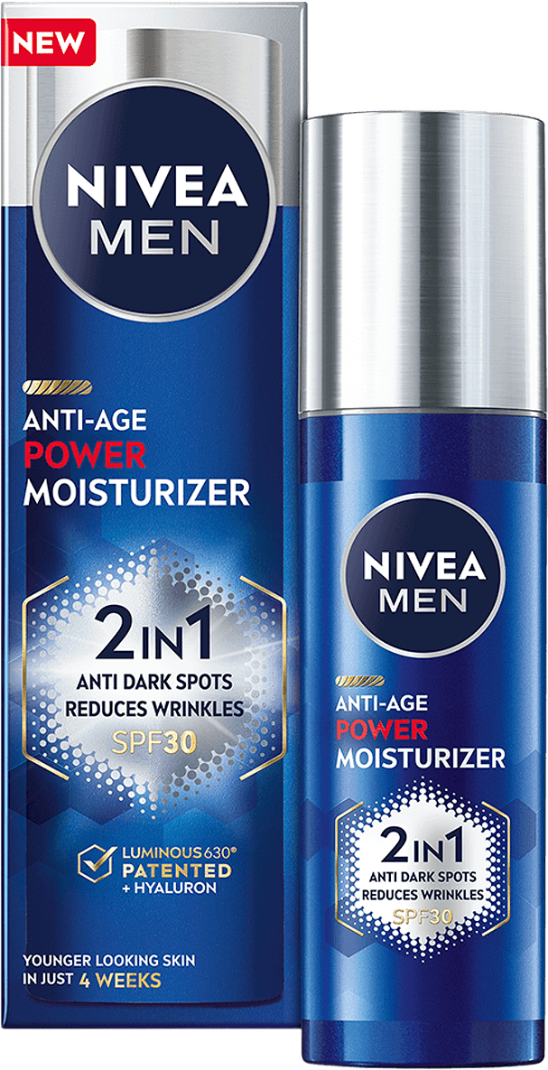 Ansiktskräm man Luminous Anti Age 2in1 Power Moisturiser SPF30 50 ml NIVEA MEN, från NIVEA.
