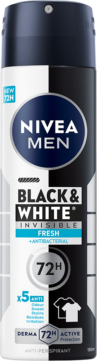 Antiperspirant Deo Spray Black & White Fresh 150 ml NIVEA MEN, från NIVEA.