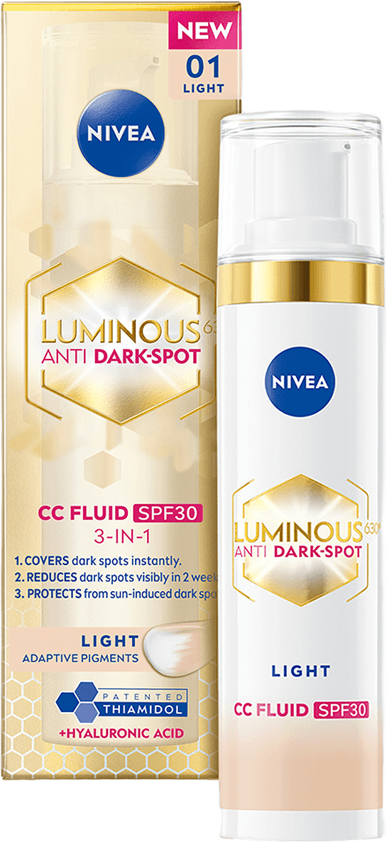 Färgad dagkräm Luminous 630 Anti Dark-Spot CC Fluid 3-in-1 Light SPF30 40 ml NIVEA, från NIVEA.