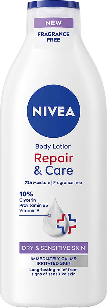 Body Lotion Repair & Care Fragrance Free, från NIVEA.