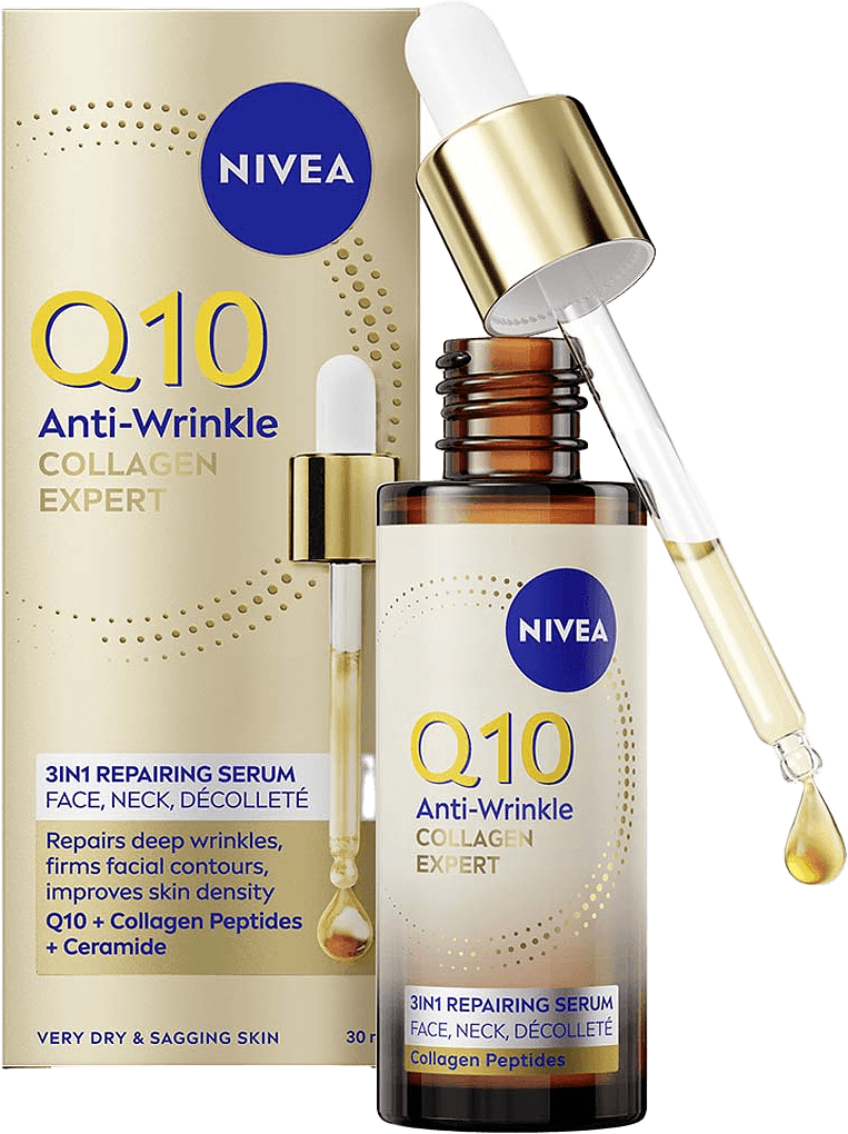 Serum Q10 Anti-Wrinkle Collagen Expert 3in1 Repairing Serum, från NIVEA.