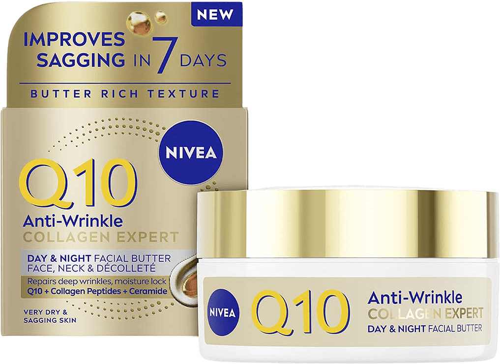 Ansiktskräm Q10 Anti-Wrinkle Collagen Expert Day & Night Facial Butter, från NIVEA.