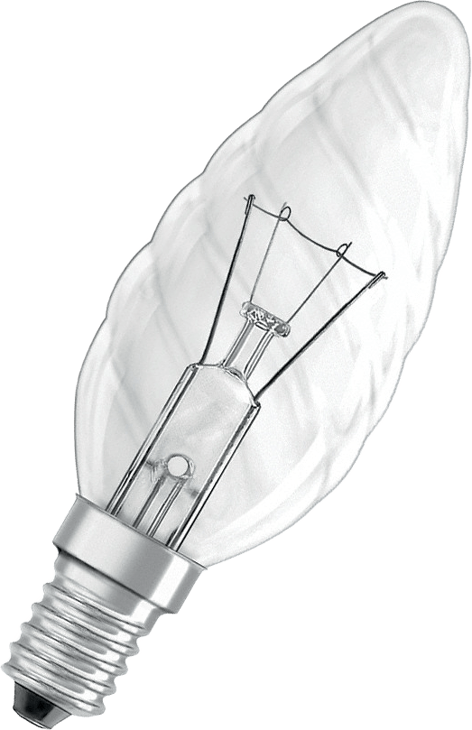 Glödlampa —  Light bulb kron 11W dimbar, från Osram.