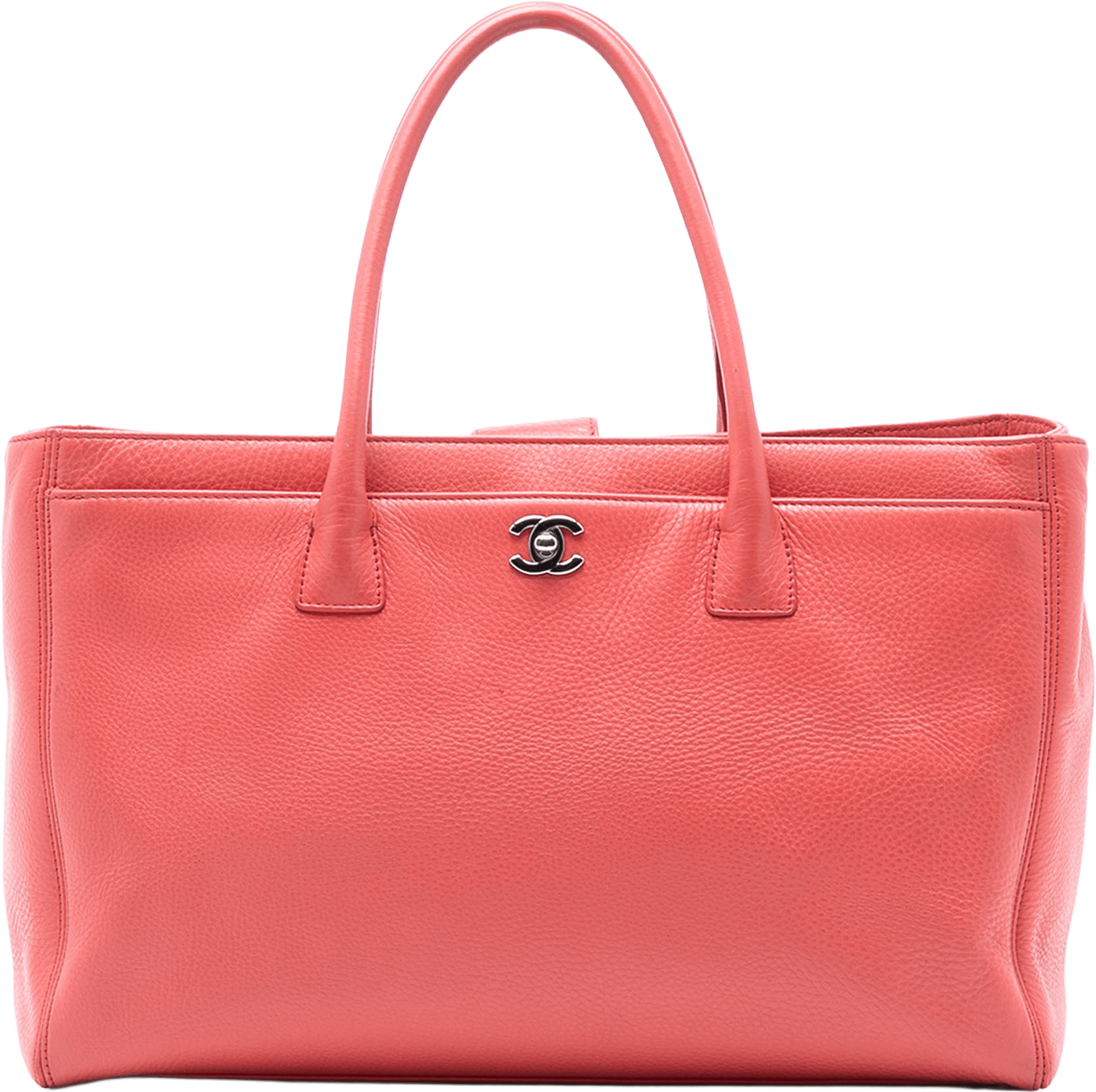 Chanel Medium Calfskin Executive Cerf Tote, från Luxclusif, i färgen blush.