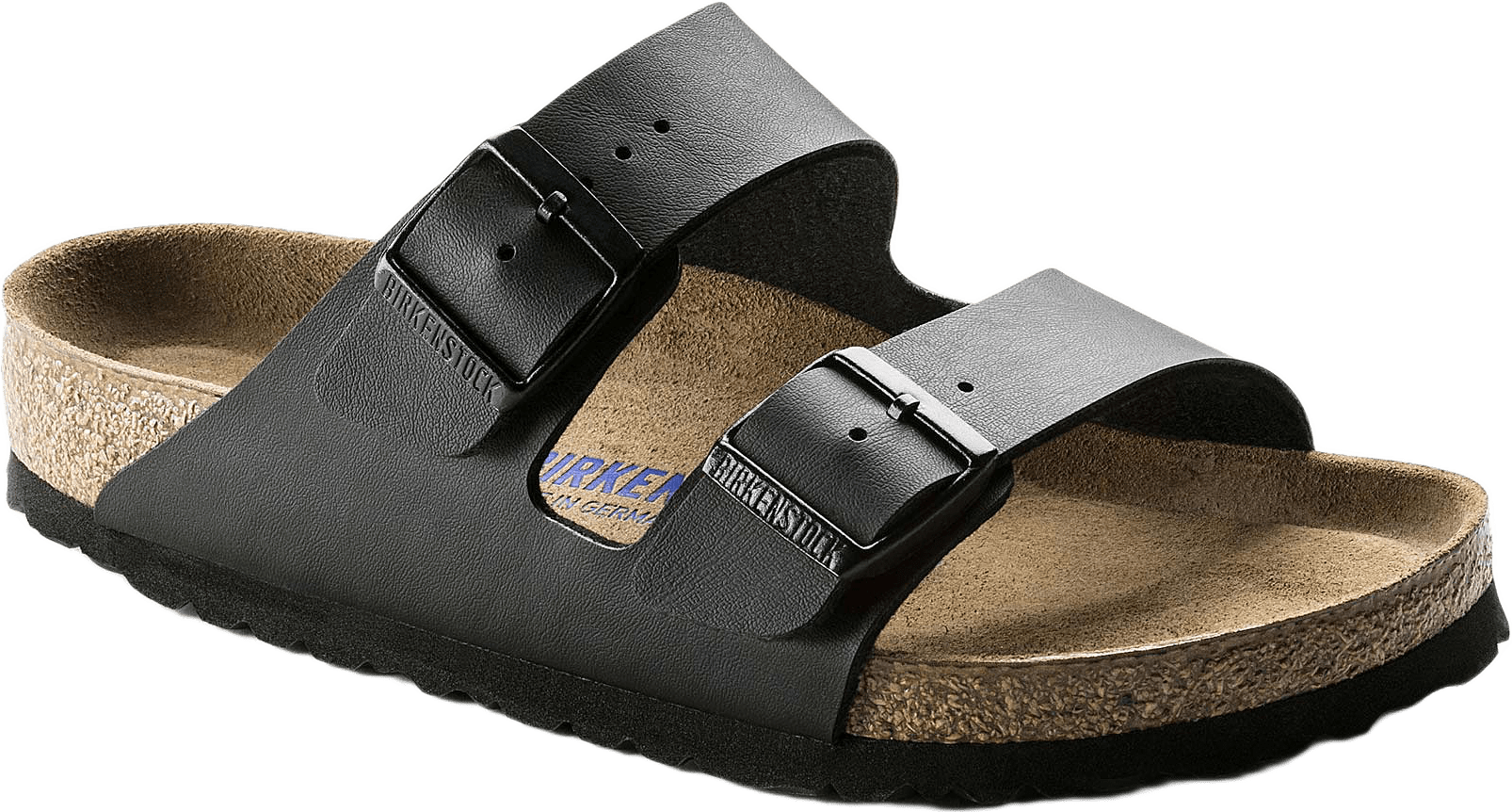 Arizona Soft Footbed, Regular, från Birkenstock, i färgen Black.