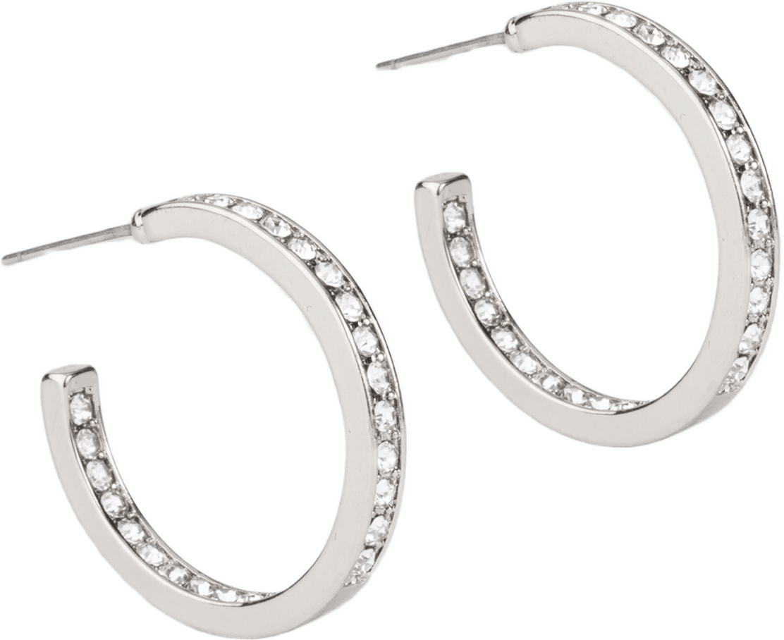 Emma Glam Örhänge, från pfgSTOCKHOLM, i färgen silver.