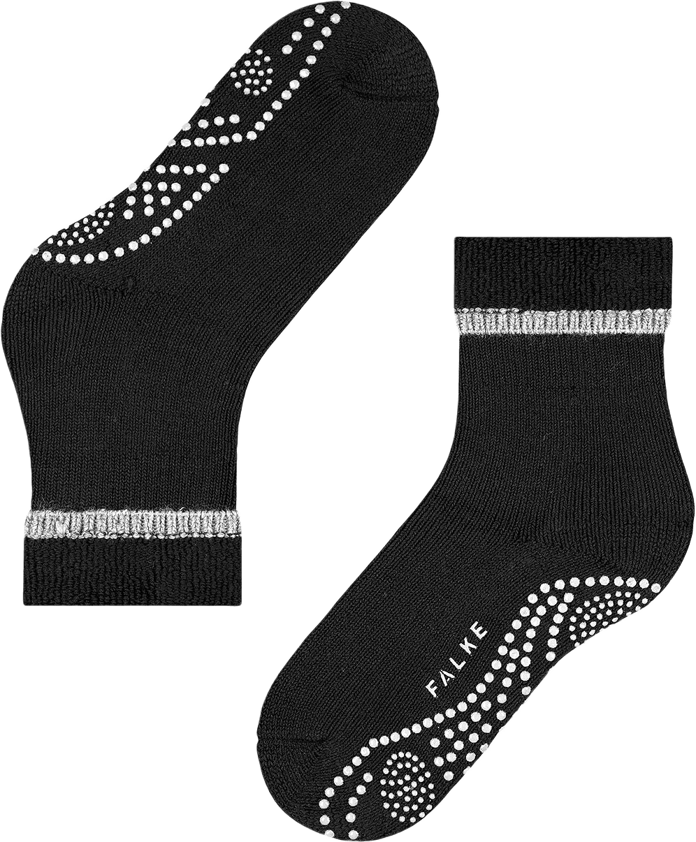 Cuddle Pads House Socks, från Falke, i färgen Black.