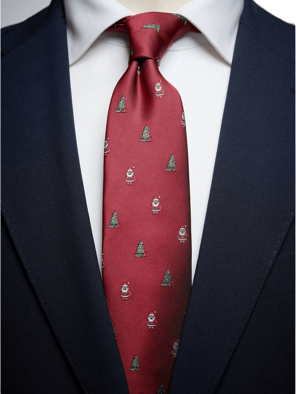 Christmas Tree & Santa Claustie, från John Henric, i färgen burgundy.