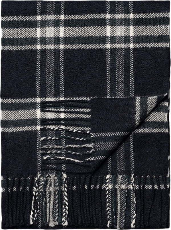 Skotskrutig Scarf, från Eton, i färgen navy blue.