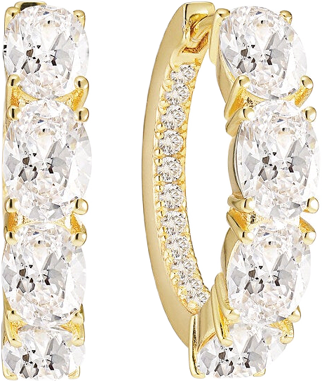 Earring Ellisse Creolo, från Sif Jakobs Jewellery, i färgen white.