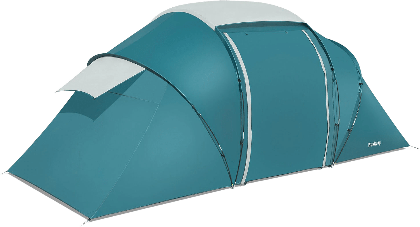Familjetält 4man 4.60m X 2.30m X 1.85m, från Bestway, i färgen blå.