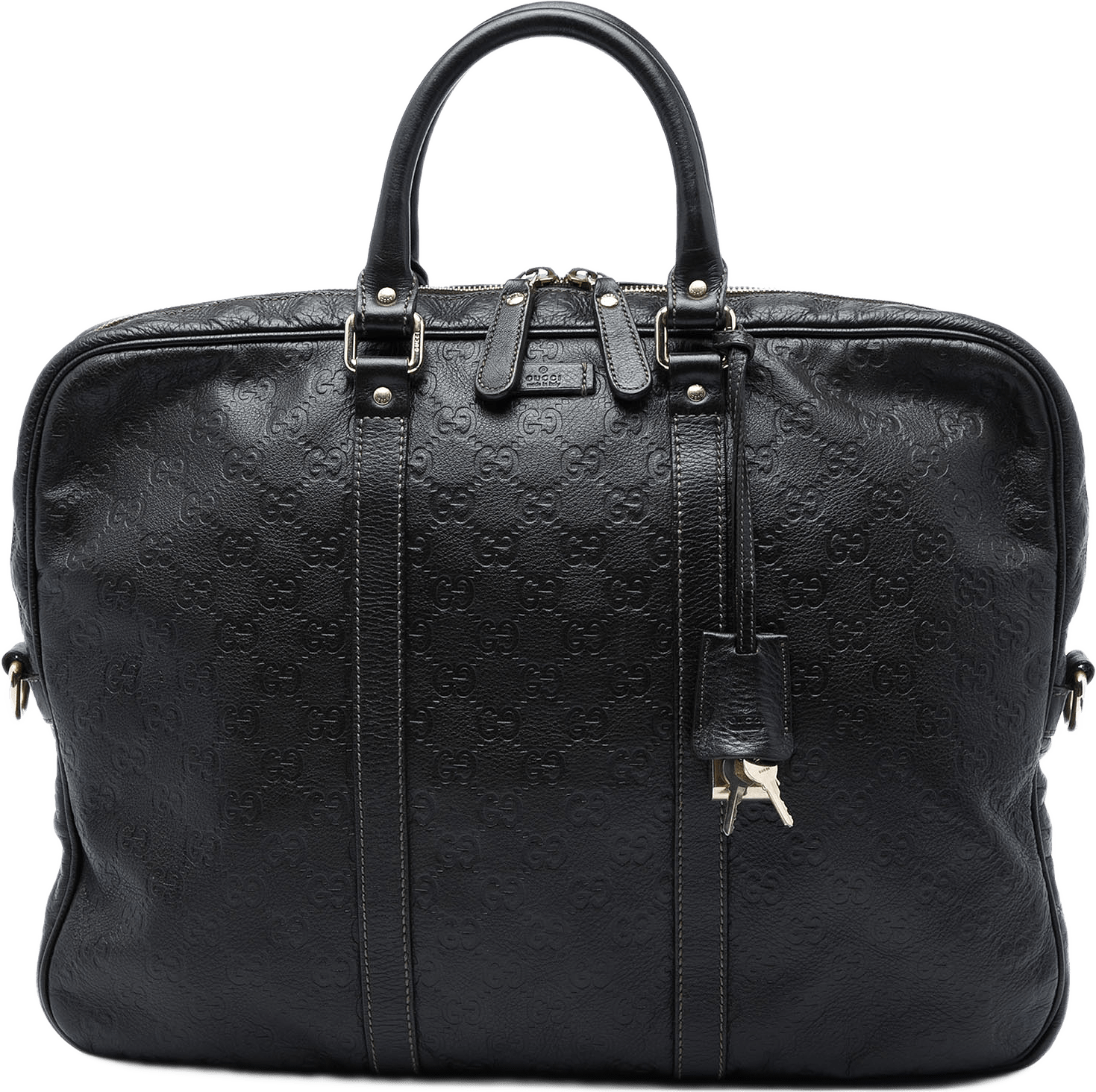 Gucci Guccissima Business Bag, från Luxclusif, i färgen brun.