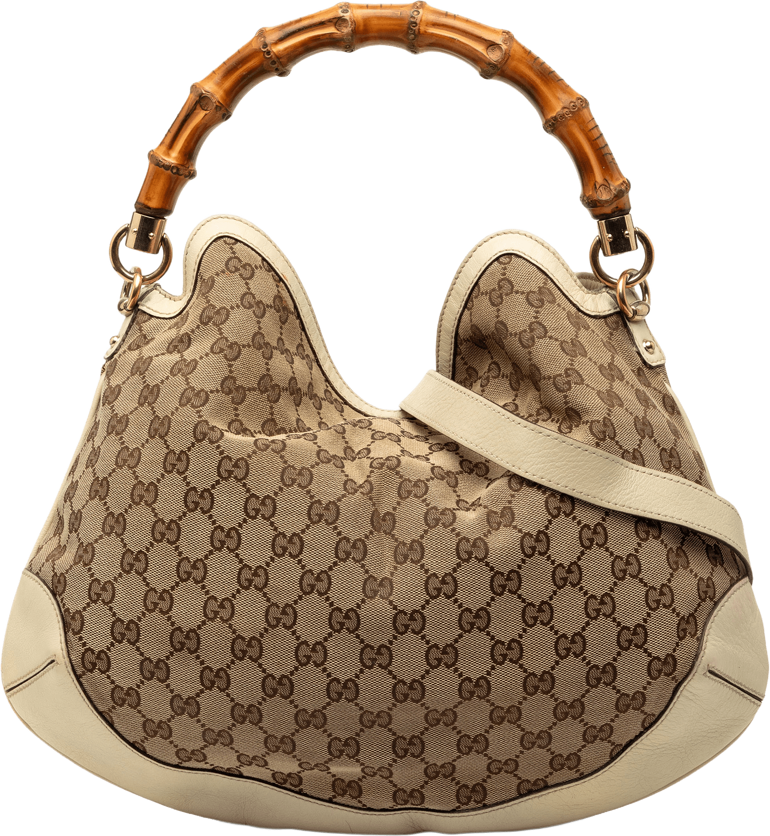 Gucci Medium Gg Canvas Peggy Satchel, från Luxclusif, i färgen brown.