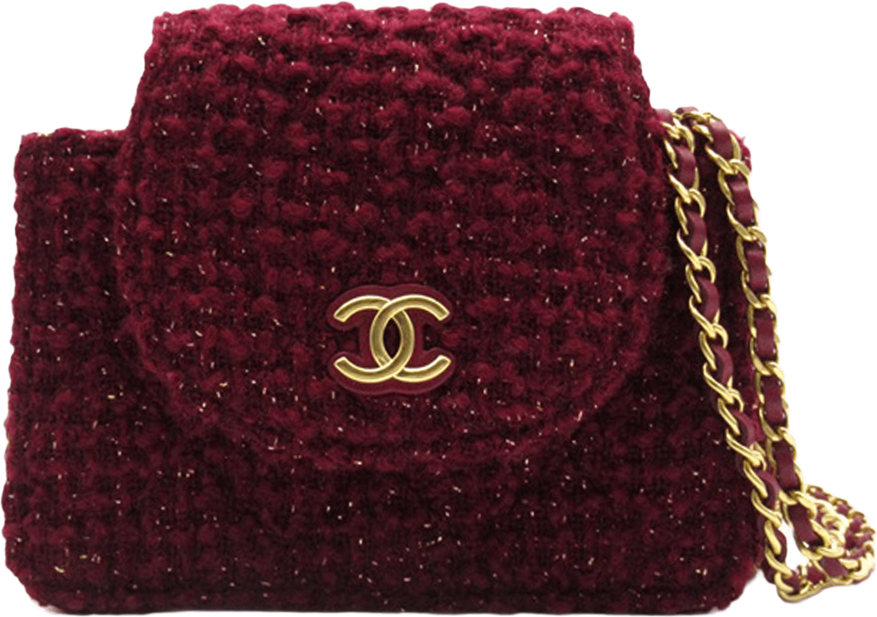 Chanel Cc Tweed Crossbody