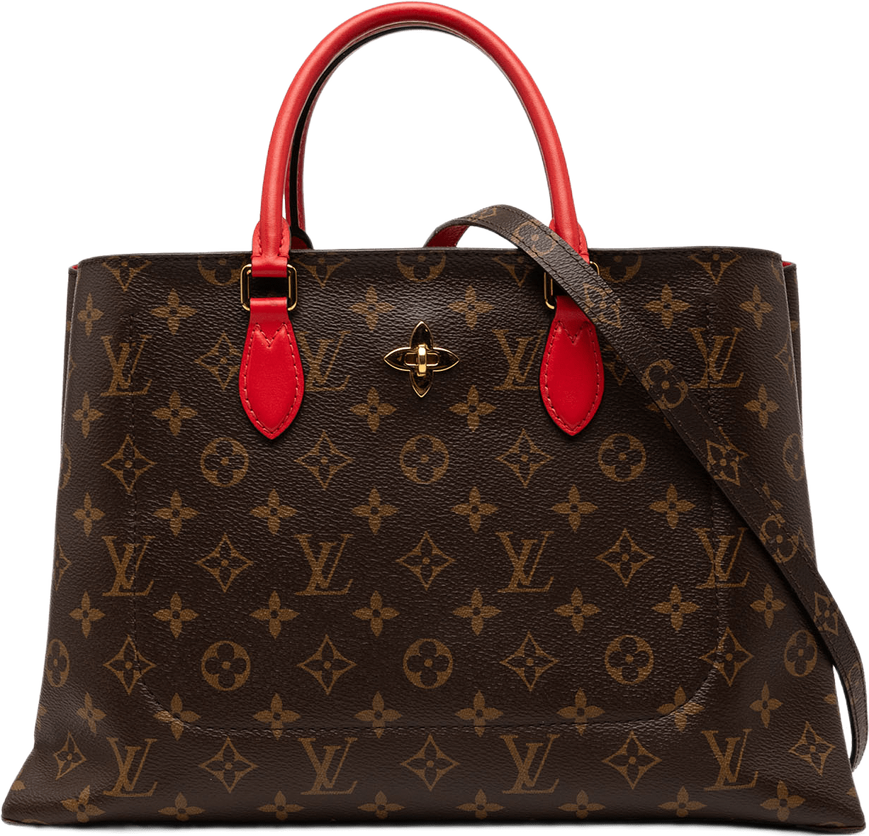 Louis Vuitton Monogram Flower Tote, från Luxclusif, i färgen brun.