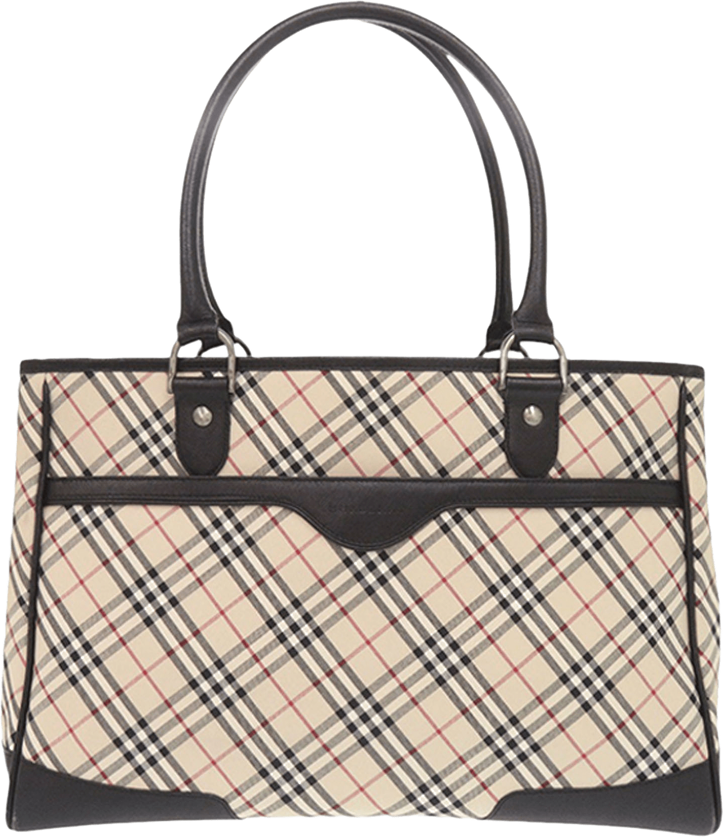 Burberry Nova Check Canvas Tote, från Luxclusif, i färgen beige.