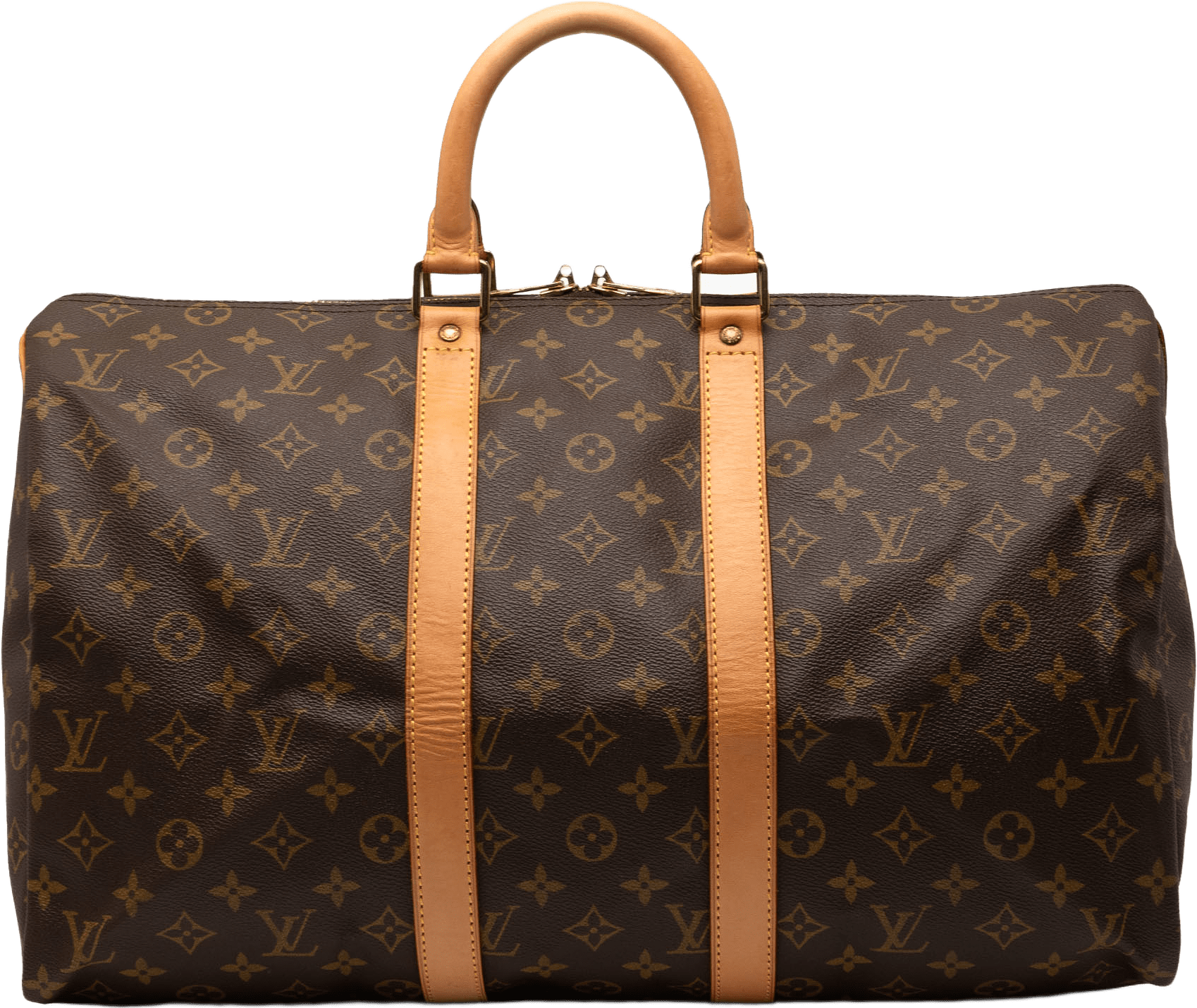 Louis Vuitton Monogram Keepall 45, från Luxclusif, i färgen brown.